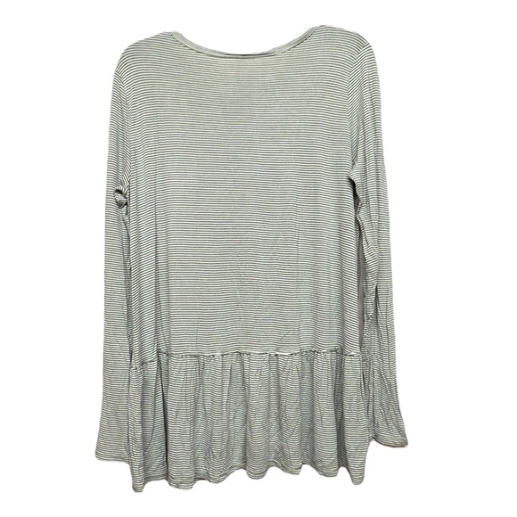 MTS Green Relaxed Ruffled Tunic Size Large - Picture 2 of 4